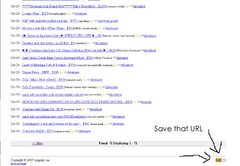 craigslist rss reader