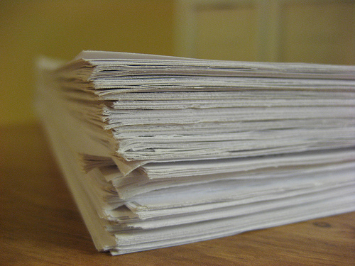 Stack of credit reports